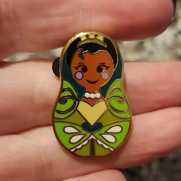 Disney Jewelry - (5 For $30) Disney Pin Nesting Doll Tiana Princess And The Frog Pinn